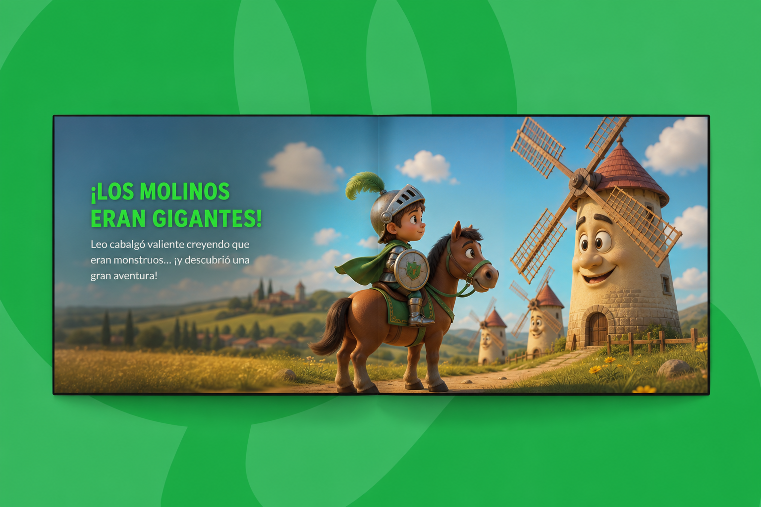 El Quijote para pequeños — interior molinos