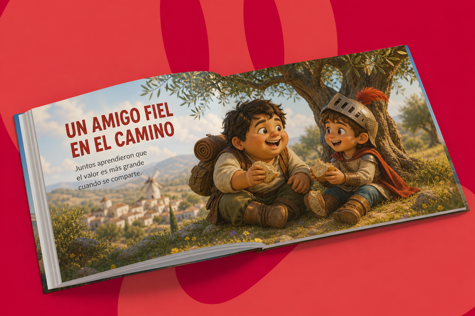 El Quijote para pequeños — interior amistad