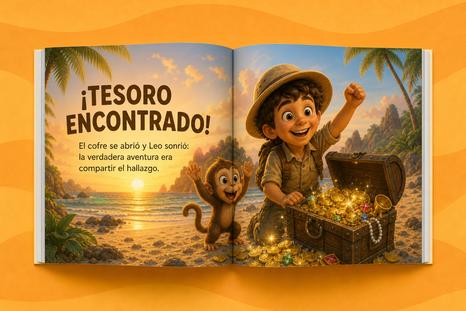 En busca del tesoro — tesoro encontrado