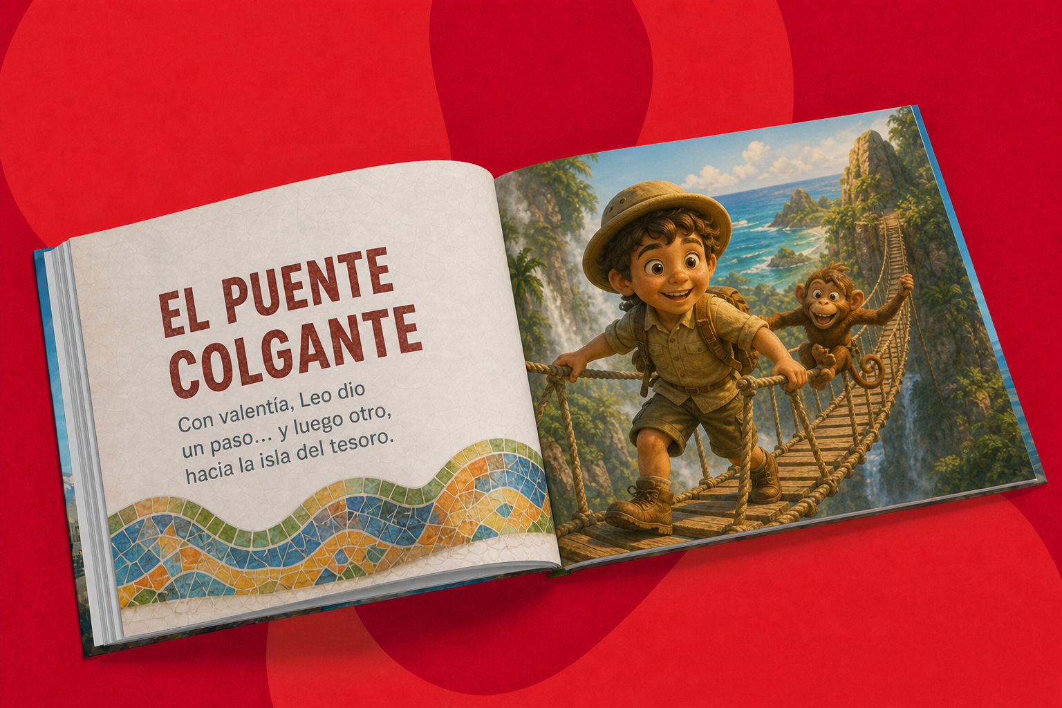 En busca del tesoro — el puente colgante