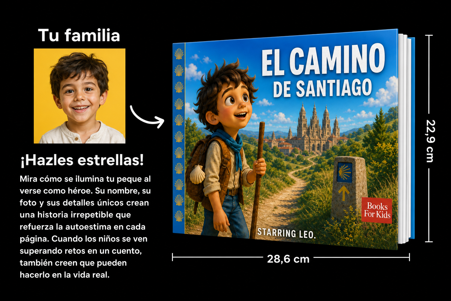 El Camino de Santiago personalizado — hazles estrellas