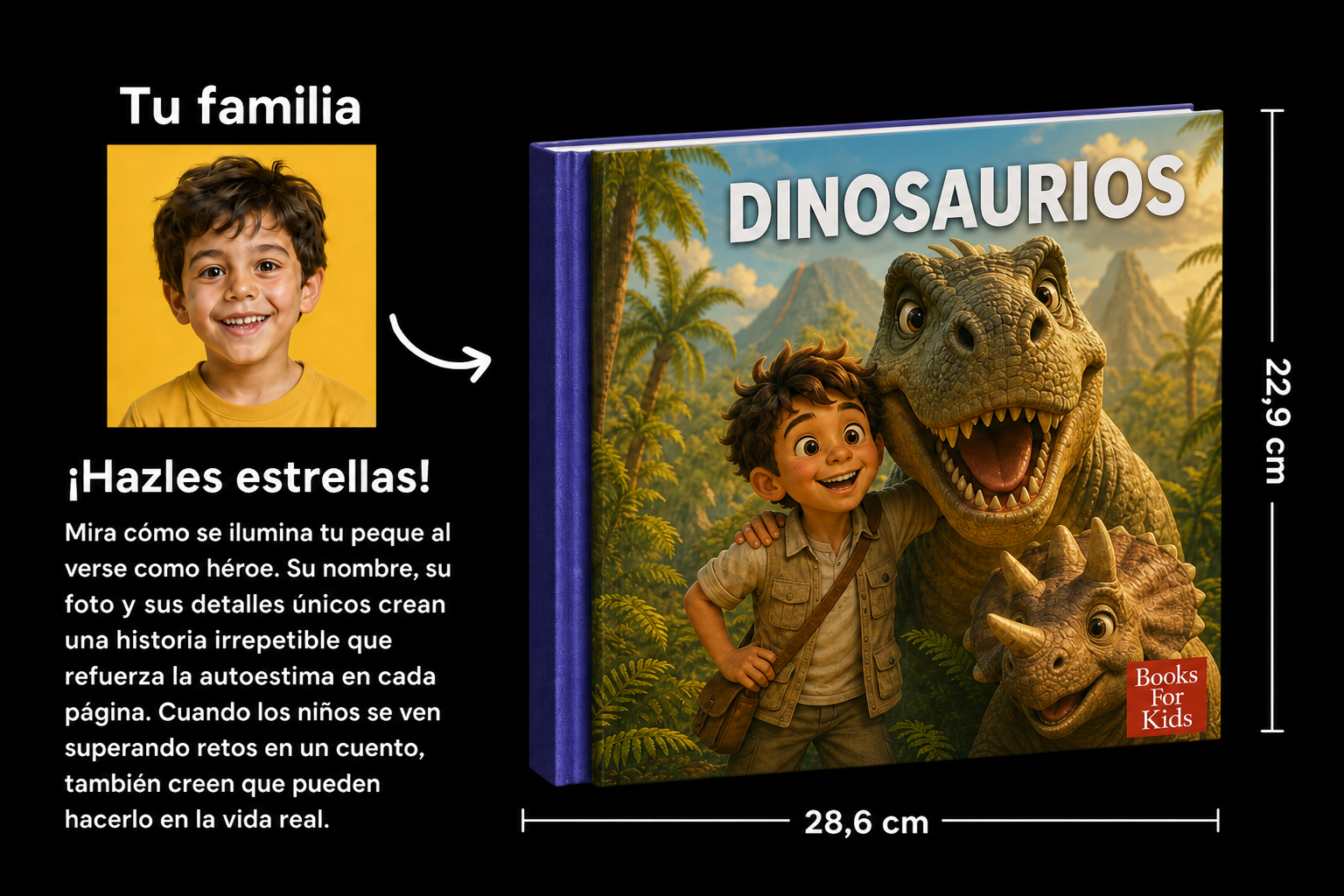 Dinosaurios personalizado — hazles estrellas