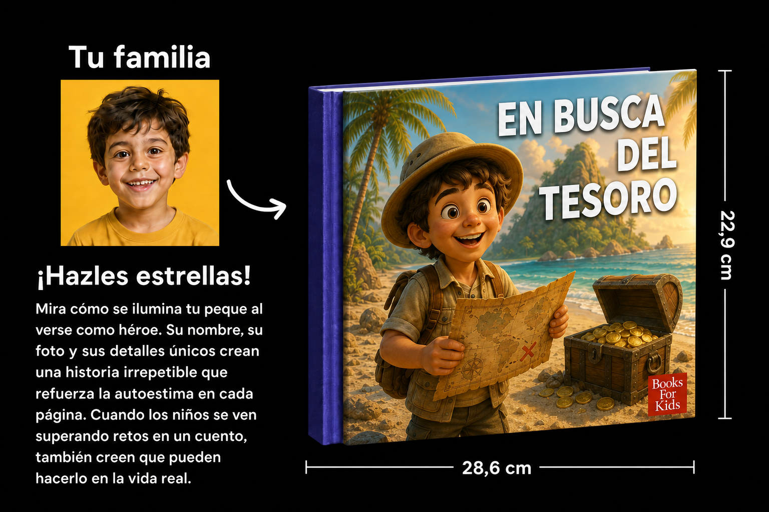 En busca del tesoro personalizado — hazles estrellas
